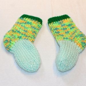 Artisan hand knitted wool socks unisex